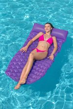 Bestway-44020-galleggiante-da-piscina-e-da-spiaggia-Verde-Rosa-Giallo-Vinile-Materassino-galleggiante