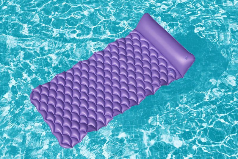 Bestway-44020-galleggiante-da-piscina-e-da-spiaggia-Verde-Rosa-Giallo-Vinile-Materassino-galleggiante