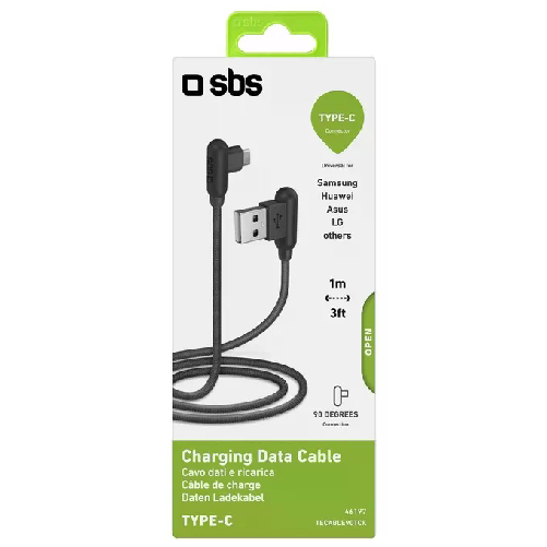 Sbs-Cavo-Type-C-con-Connettori-a-90°-1mt-Nero