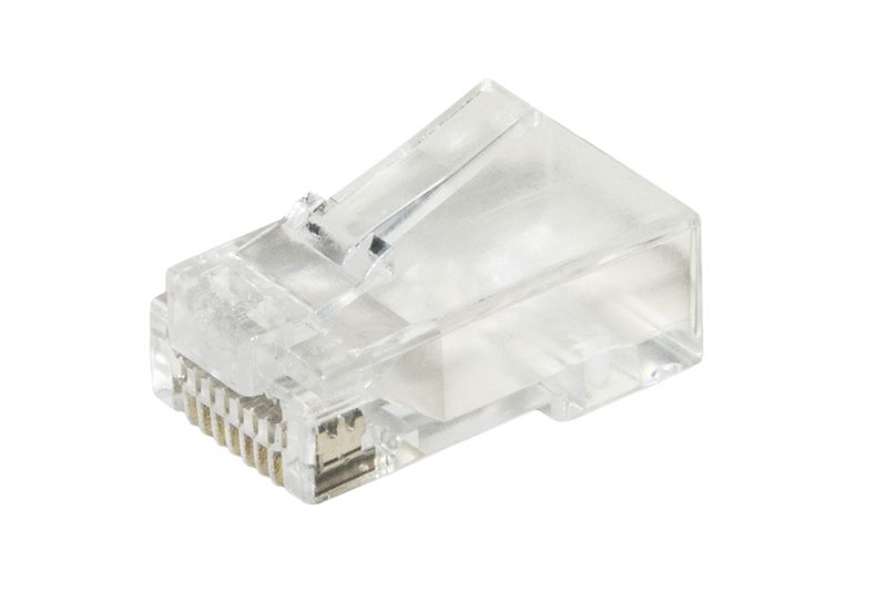 Link-confezione-100-connettori-8-poli-cat-6-utp-non-schermato-rj45-con-fori-per-agevolare-inserimento-cavi