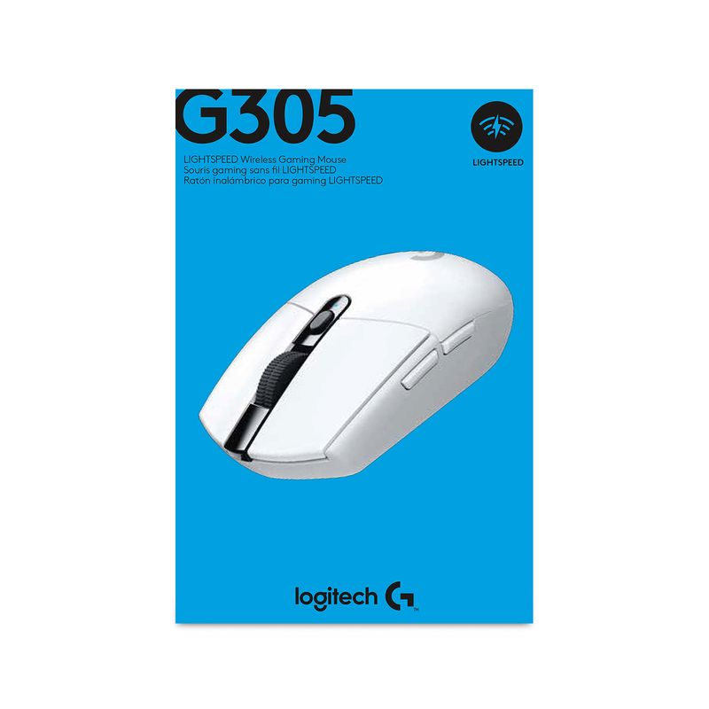 Logitech-G305-LightSpeed-​​Wirelbric-Mouse-USB-12000DPI---5-PROGRAMBLE-BOX---Distruggi-l-uso---colore-bianco