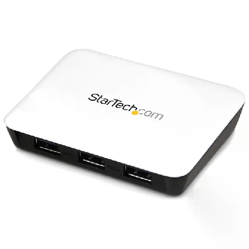 StarTech.com Adattatore di rete NIC USB 3.0 a Ethernet Gigabit con 3 porte hub - Bianco (ST3300U3S)