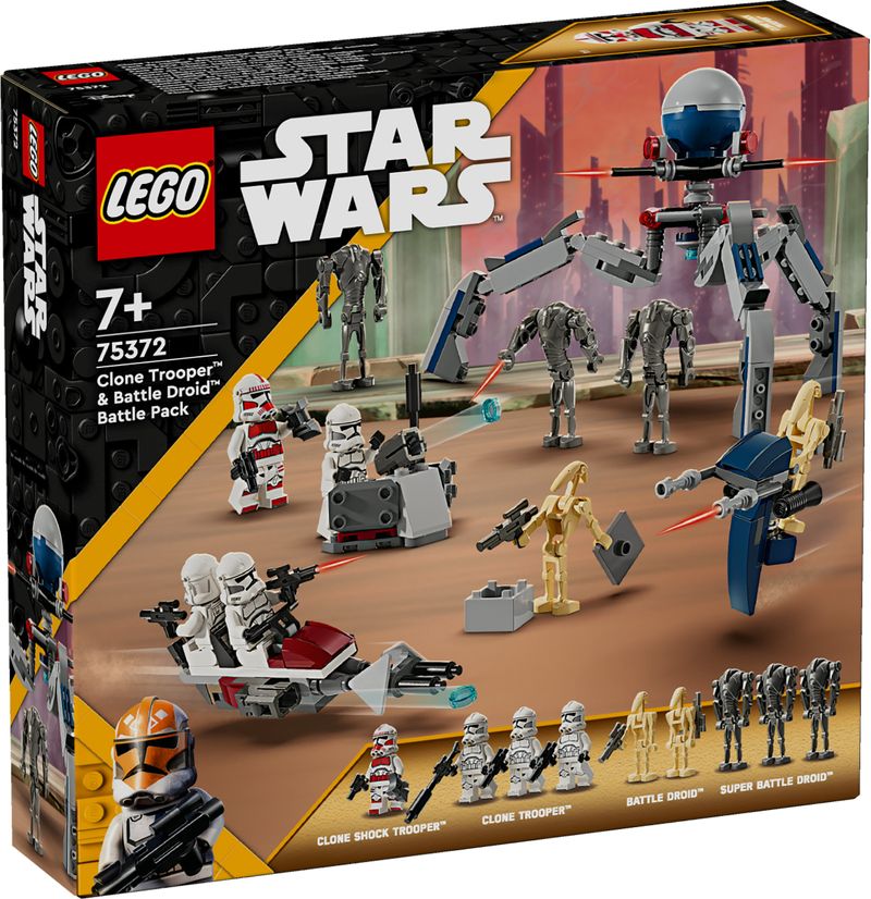 LEGO-Star-Wars-75372-Battle-Pack-Clone-Trooper-e-Battle-Droid-con-Veicolo-Giocattolo-Speeder-Bike-Idea-Regalo-Bambini-7--Anni