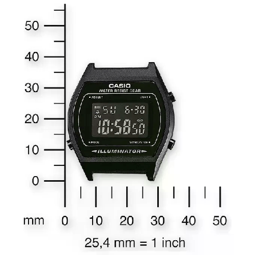 Casio-B640WB-1BEF-orologio-Orologio-bracciale-Unisex-Elettronico-Nero