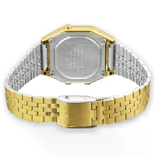 Casio-LA680WEGA-1ER-orologio-Orologio-da-polso-Femmina-Elettronico-Oro