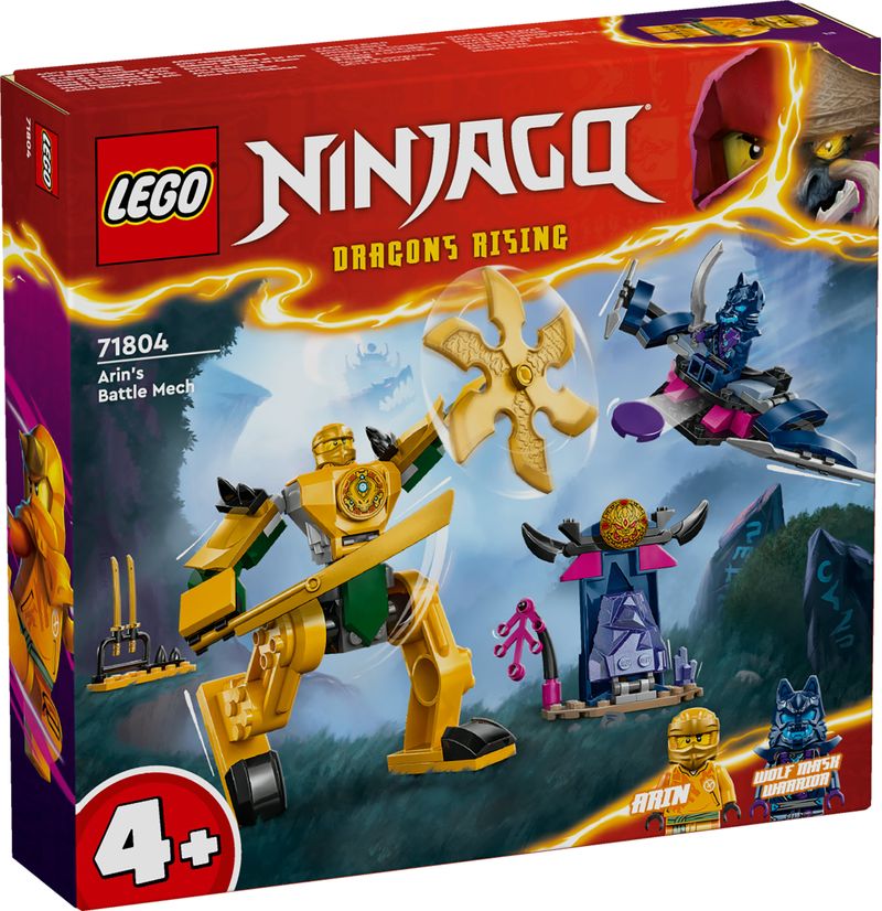 LEGO-NINJAGO-71804-Mech-da-Battaglia-di-Arin-Giochi-per-Bambini-4--Action-Figure-Giocattolo-da-Costruire-con-Starter-Brick