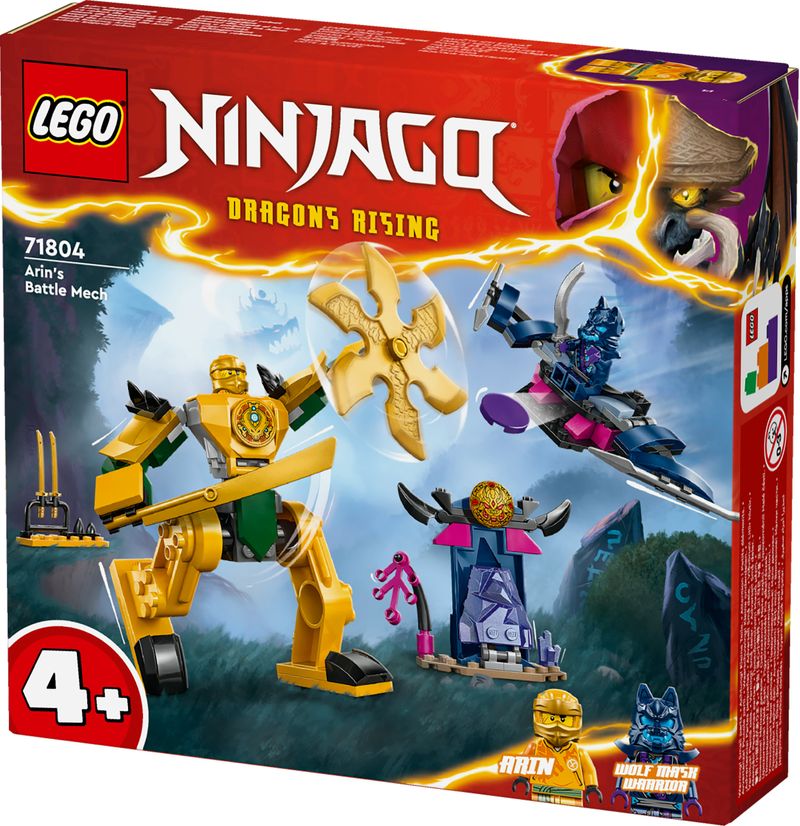 LEGO-NINJAGO-71804-Mech-da-Battaglia-di-Arin-Giochi-per-Bambini-4--Action-Figure-Giocattolo-da-Costruire-con-Starter-Brick