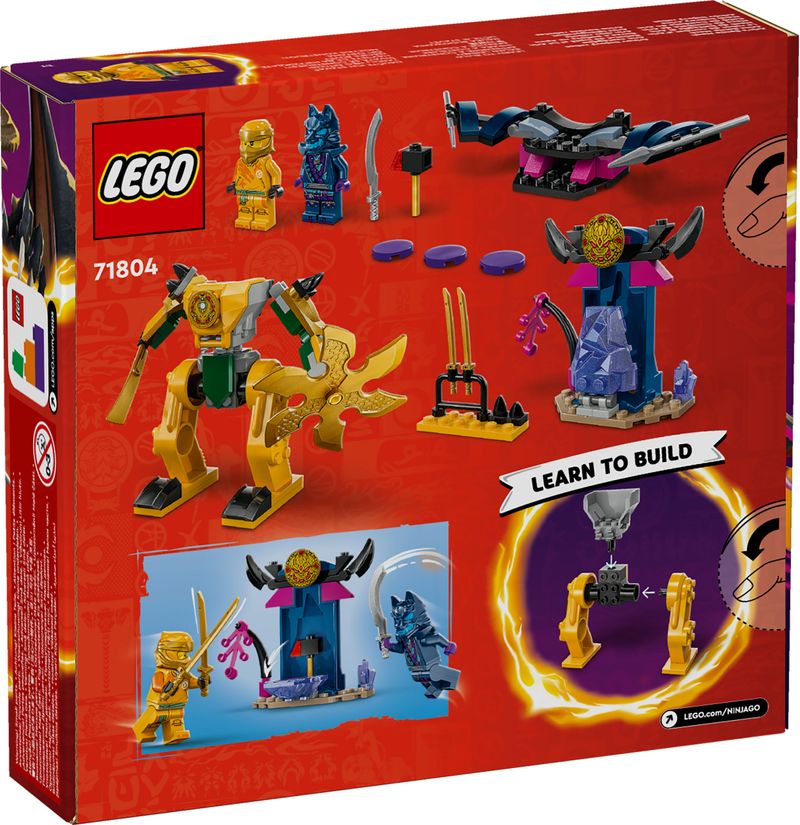 LEGO-NINJAGO-71804-Mech-da-Battaglia-di-Arin-Giochi-per-Bambini-4--Action-Figure-Giocattolo-da-Costruire-con-Starter-Brick