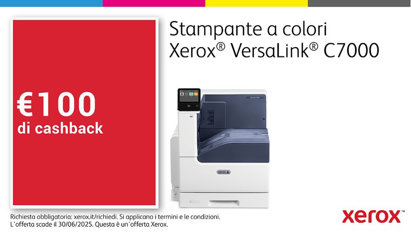 Xerox-VersaLink-C7000-A3-35-35-ppm-Stampante-fronte-retro-Adobe-PS3-PCL5e-6-2-vassoi-Totale-620-fogli