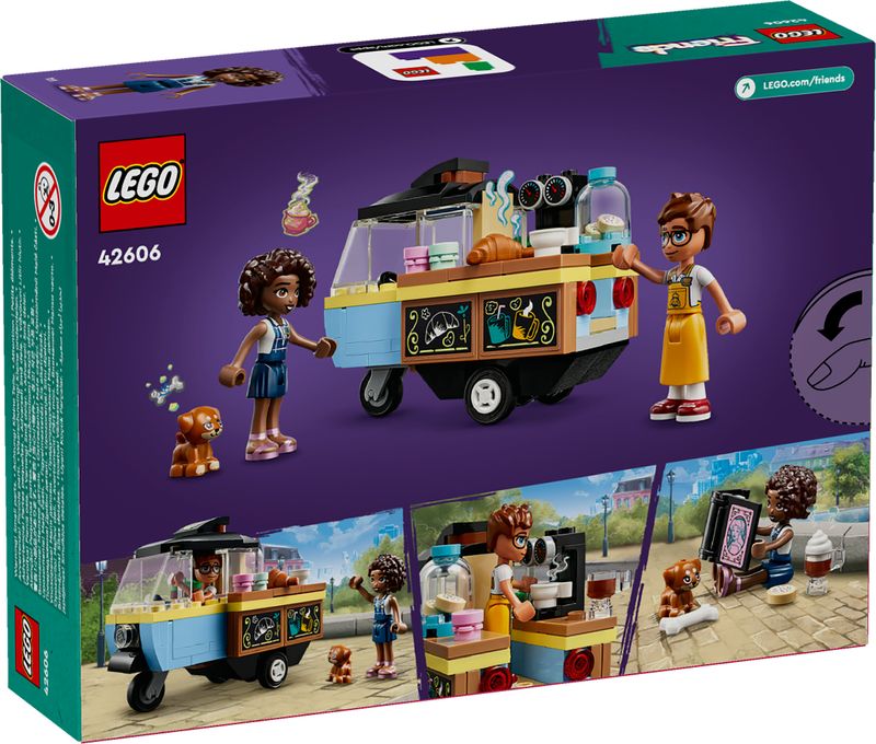 LEGO-Friends-42606-Furgoncino-del-Fornaio-Giochi-per-Bambini-di-6--Anni-con-Cucina-Giocattolo-Cibo-Mini-Bamboline-e-Cane