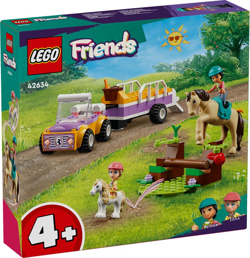 LEGO-Friends-42634-Rimorchio-con-Cavallo-e-Pony-Giocattolo-per-la-Cura-degli-Animali-con-2-Mini-Bamboline-Giochi-Bambini-4-