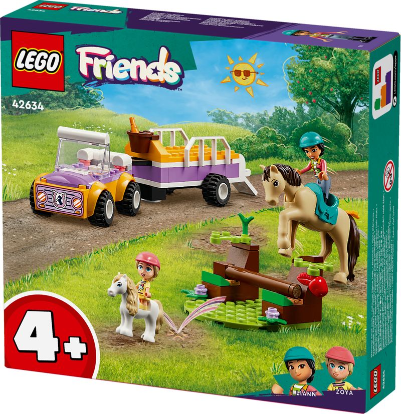 LEGO-Friends-42634-Rimorchio-con-Cavallo-e-Pony-Giocattolo-per-la-Cura-degli-Animali-con-2-Mini-Bamboline-Giochi-Bambini-4-