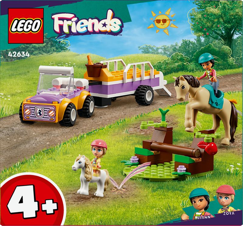 LEGO-Friends-42634-Rimorchio-con-Cavallo-e-Pony-Giocattolo-per-la-Cura-degli-Animali-con-2-Mini-Bamboline-Giochi-Bambini-4-