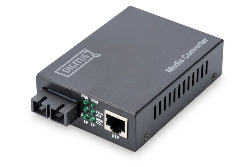 Digitus-Convertitore-10-100-Rj45---Fibra-Ottica-Sc-Singlemode