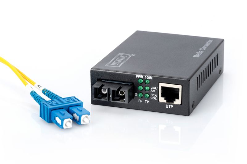Digitus-Convertitore-10-100-Rj45---Fibra-Ottica-Sc-Singlemode