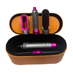 TrAdE Shop Traesio  Asciugacapelli 5 In 1 Set Spazzole Capelli Pettine Ad Aria Calda Arricciacapelli -