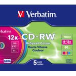 Verbatim Cdrw Datalifeplus 5 Pz. 8x-10x 700mb Slim Colorati