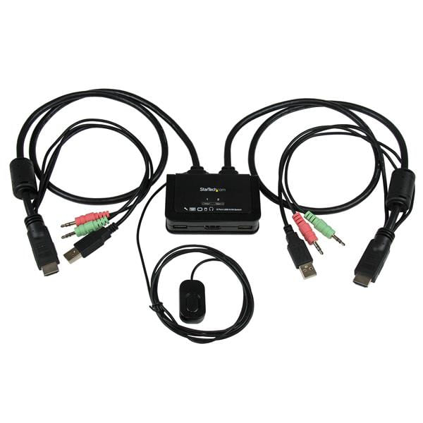 StarTech-Switch-KVM-cavo-HDMI-USB-2-porte-con-audio-e-switch-remoto---Alimentazione-USB