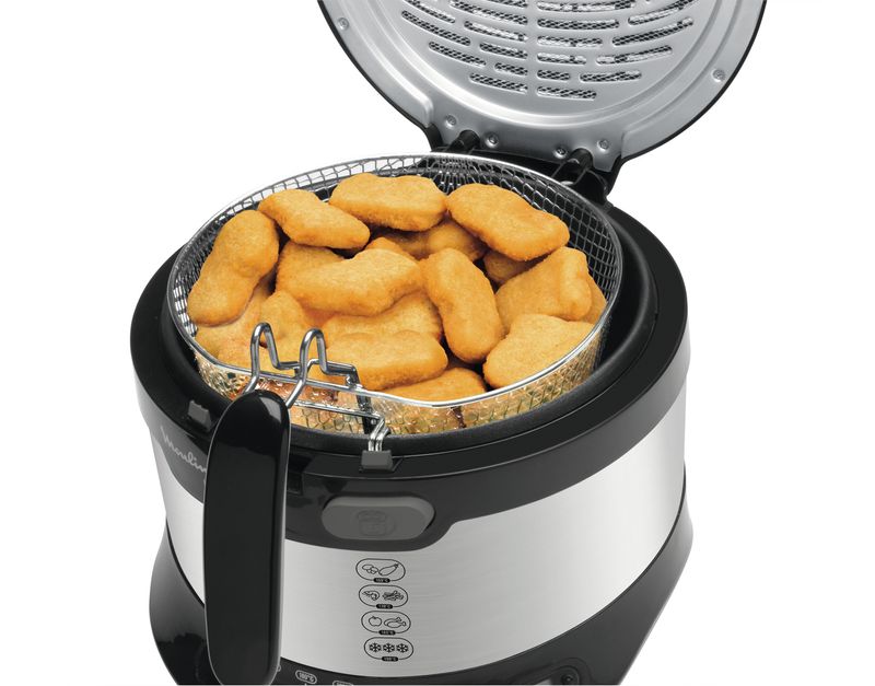 Moulinex-AF179D-Uno-L-Friggitrice-Compatta-1900W-Inox-Nero