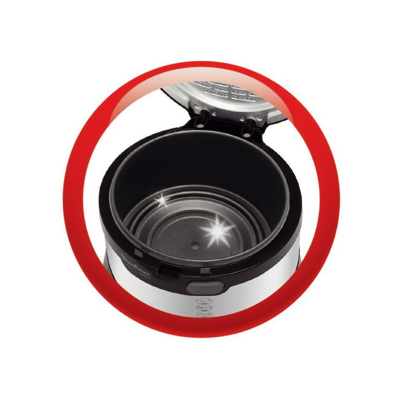 Moulinex-AF179D-Uno-L-Friggitrice-Compatta-1900W-Inox-Nero