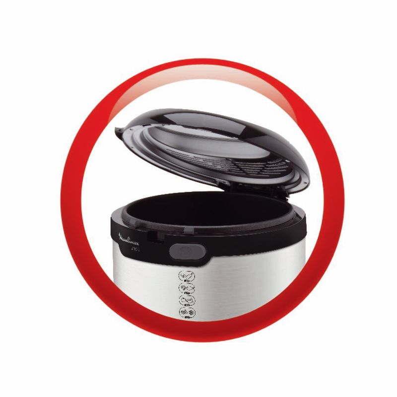 Moulinex-AF179D-Uno-L-Friggitrice-Compatta-1900W-Inox-Nero