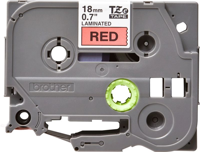Brother-Cass-Da-18mm-Nera-Su-Fondo-Rosso
