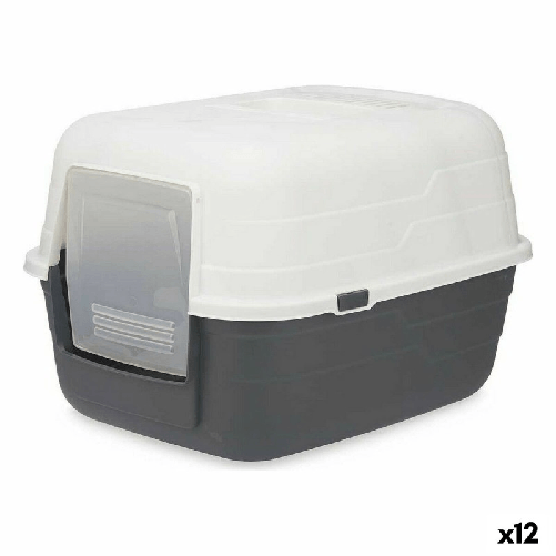 Mascow Lettiera per Gatti Mascow 87952 Grigio Antracite Plastica 48 x 32 x 38 cm (12 Unità)