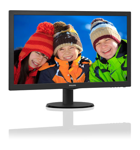 PHILIPS-Monitor-21.5---LED-223V5LSB---00-1920-x-1080-Full-HD-Tempo-di-Risposta-5-ms-DVI-VGA-Attacco-Vesa-Nero