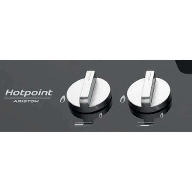 Hotpoint-FTGHG-641-D-HA-BK--piano-cottura-Nero-Da-incasso-60-cm-Gas-4-Fornello-i-