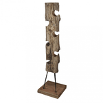 MILANI HOME LUPIN - porta bottiglie in legno di teak