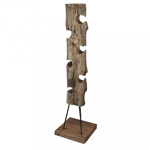 MILANI HOME LUPIN - porta bottiglie in legno di teak