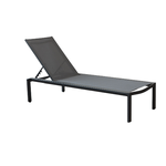 MILANI HOME WADDY - lettino impilabile in alluminio e textilene