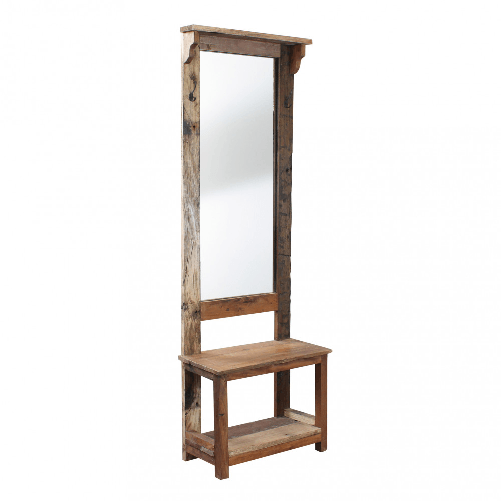 MILANI HOME UBIQ - mobile entrata in legno riciclato