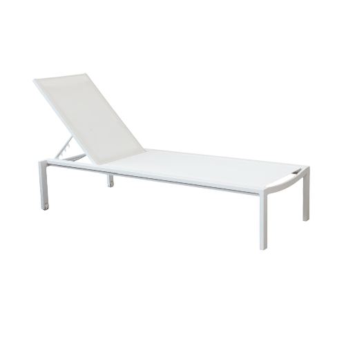 MILANI HOME WADDY - lettino impilabile in alluminio e textilene