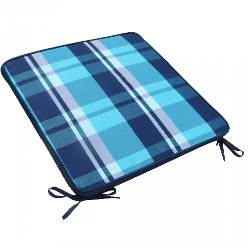 MILANI HOME MADDY - Cuscino per seduta idrorepellente a quadri