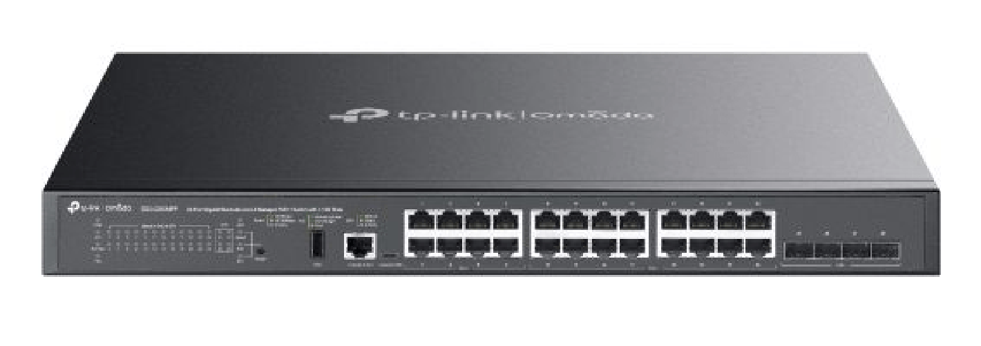 Tp-link omada sg5428x switch di rete gestito l3 gigabit ethernet (10/100/1000) nero