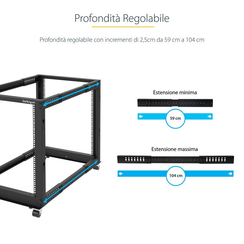 StarTech-Armadio-Server-Rack-con-4-staffe-a-Telaio-Aperto-12U-con-profondita--regolabile