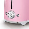 Smeg-TSF01PKEU-Estetica-50-s-Style-Tostapane-2-Fette-6-Livelli-di-Doratura-Rosa