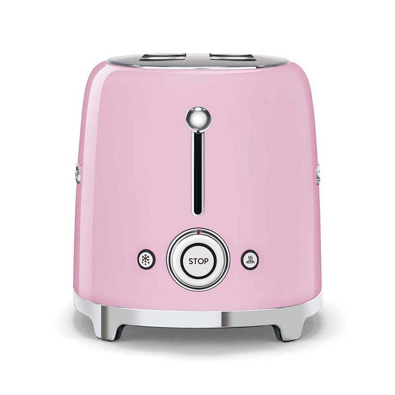Smeg-TSF01PKEU-Estetica-50-s-Style-Tostapane-2-Fette-6-Livelli-di-Doratura-Rosa