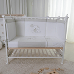 Coccolissimi  Paracolpi + Piumino sfoderabile + Set lenzuola 3pz per Lettino Compact fiancoletto e Next2Me