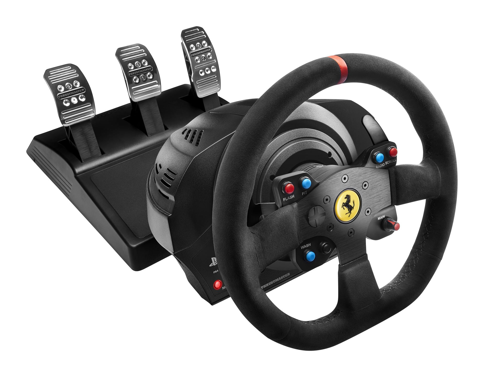 Thrustmaster T300 Ferrari Integral Racing Wheel Alcantara Edition Nero Sterzo + Pedali Analogico/Digitale PC