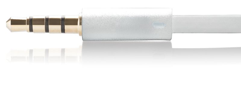 Meliconi-Speak-Flat-Auricolare-Stereo-con-Microfono-cavo-Piatto-Bianco