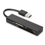 Digitus Ednet USB 3.0 MCR lettore di schede USB 3.2 Gen 1 (3.1 Gen 1) Nero