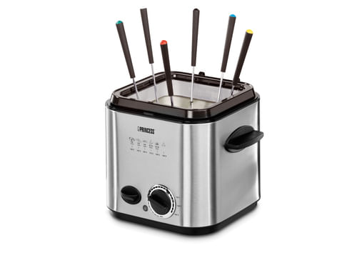 Princess-182611-Mini-Friggitrice-e-Fonduta-840-W-Acciaio-Inox