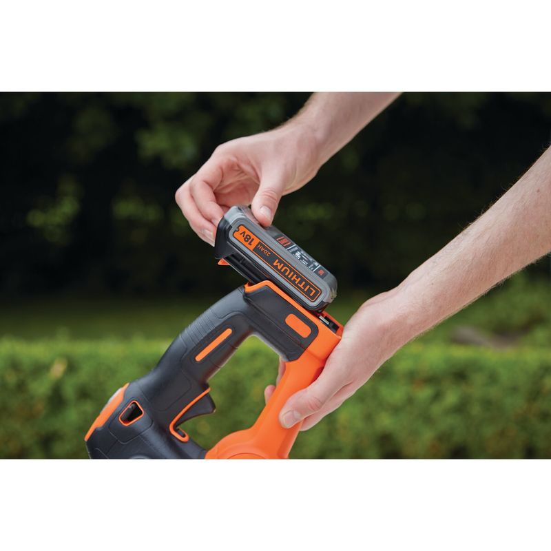 Black-Decker-Tagliasiepi-Elettrico-a-Batteria-Litio-18v-20-ah-lama-cm-50-Powercommand-System