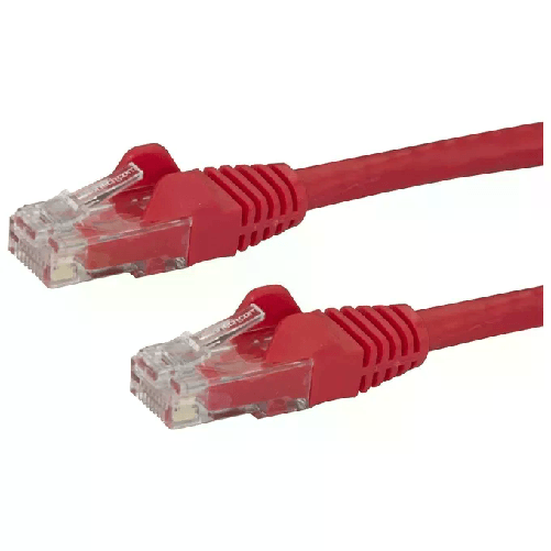 StarTech.com Cavo di Rete Rosso Cat6 UTP Ethernet Gigabit RJ45 Antigroviglio - 50cm