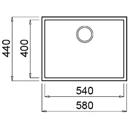 Elleci-Quadra-110-G40-Lavello-sottopiano-Rettangolare-Granitek