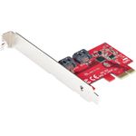 StarTech.com Scheda PCI Express SATA - Scheda Espansione PCIe SATA 2 Porte 6Gbps - Profilo Standard/Basso