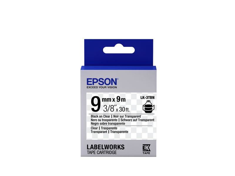 Epson-Nastro-fondo-Trasparente-per-testo-Nero-9-9-LK-3TBN