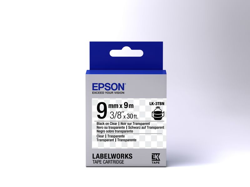 Epson-Nastro-fondo-Trasparente-per-testo-Nero-9-9-LK-3TBN